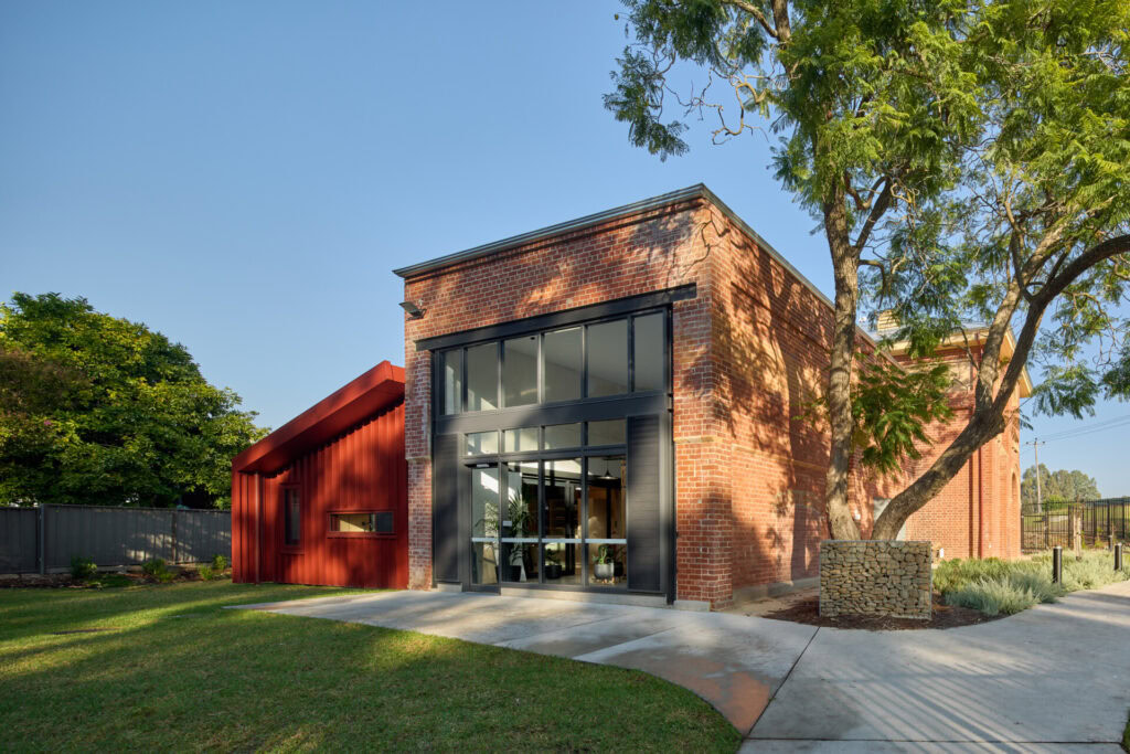 Image of new Pumphouse building, an architectural combination of the old building with new and modern features.