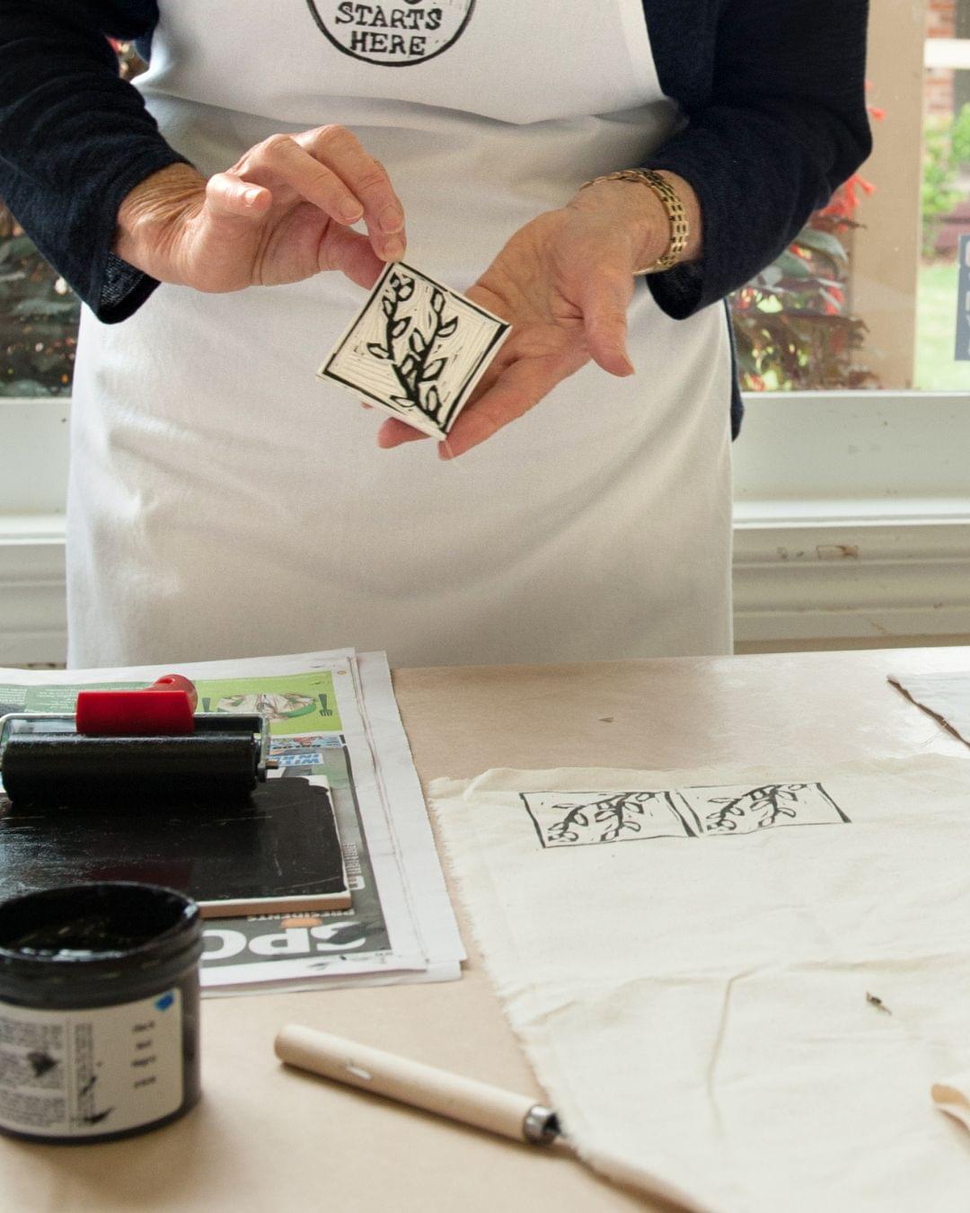 Stamp carving and printing