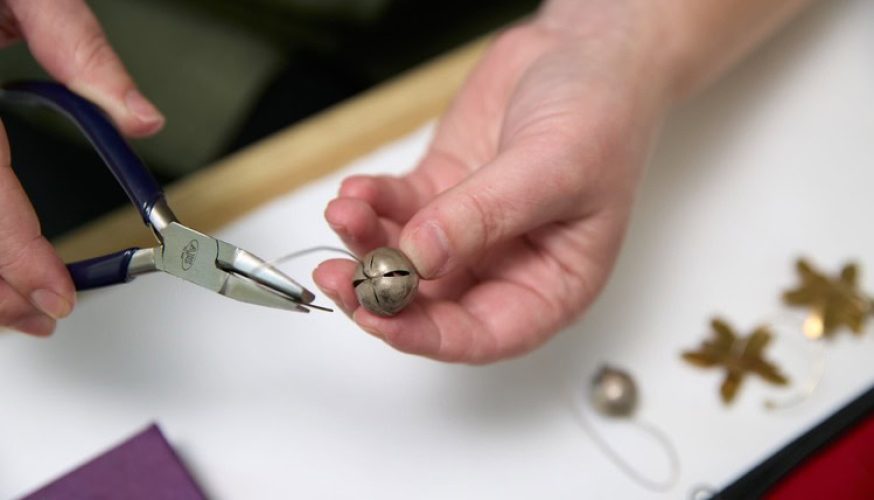 Lady working with jewellery